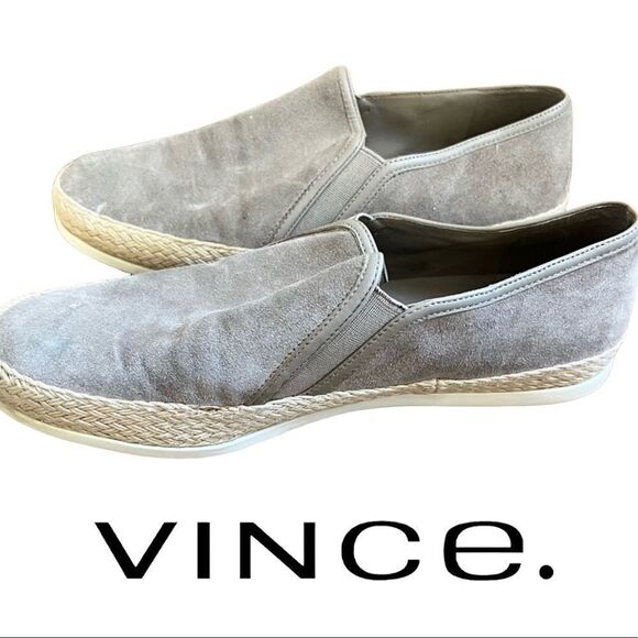 VINCE Ackerman suede slip on sneakers 7 - Picture 1 of 11